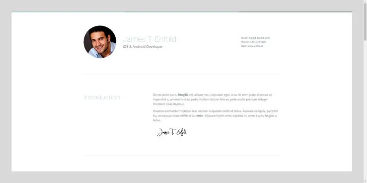 Enfold fixed Frame Layout