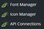 Content Builder Menü