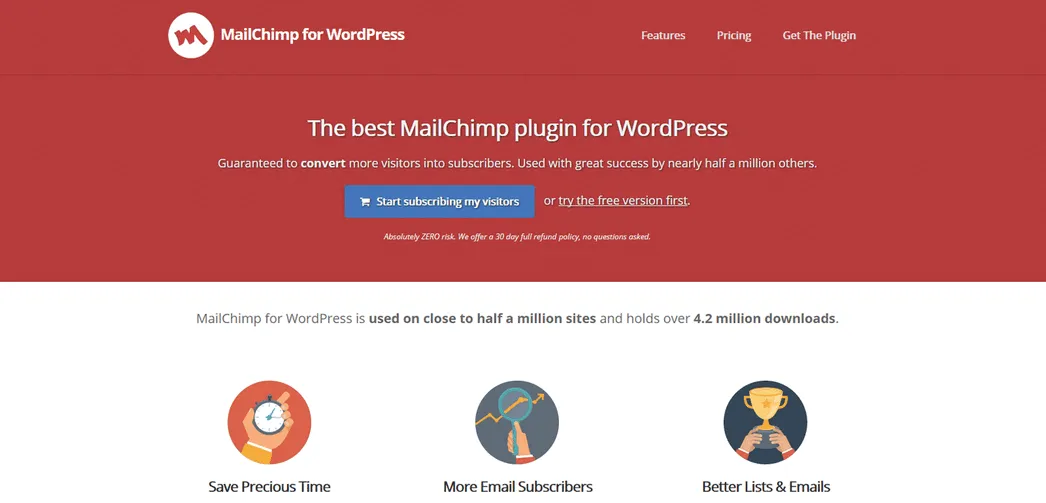 MailChimp for WP - Keine Popups