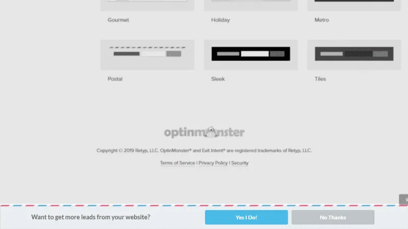 OptinMonster Floating Bar