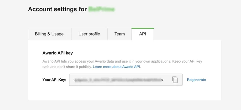 Awario API Key