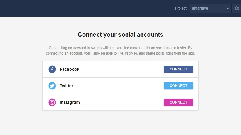 Social Media Accounts verbinden