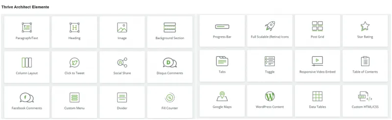 Thrive Architect Elements