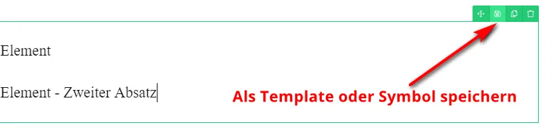 Save group as template or symbol