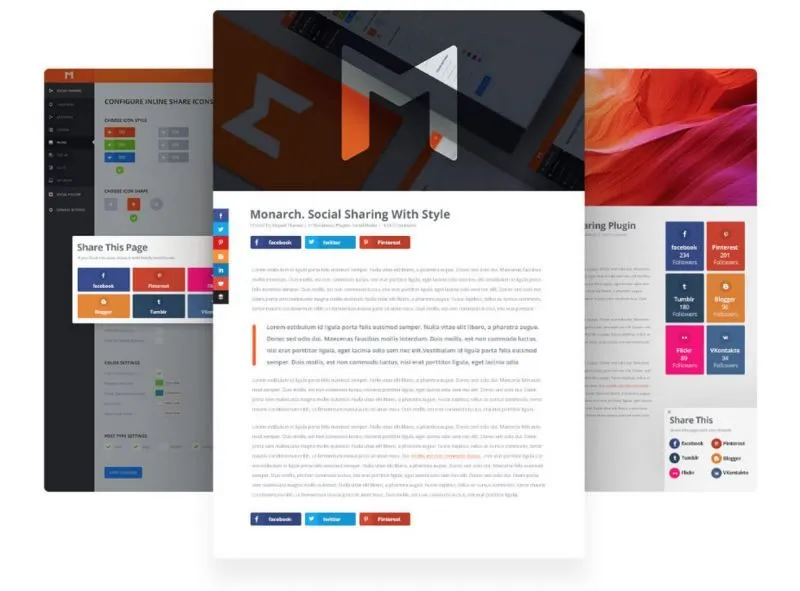 Social Media Sharing mit Monarch