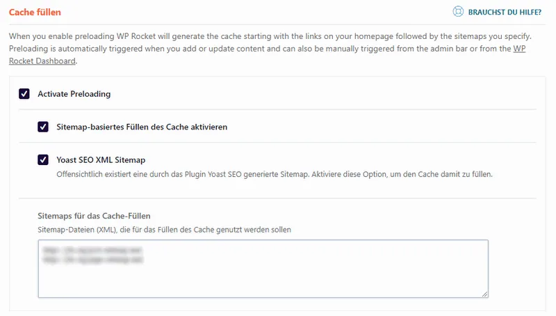 Cache füllen für mobile Geräte - Preloading
