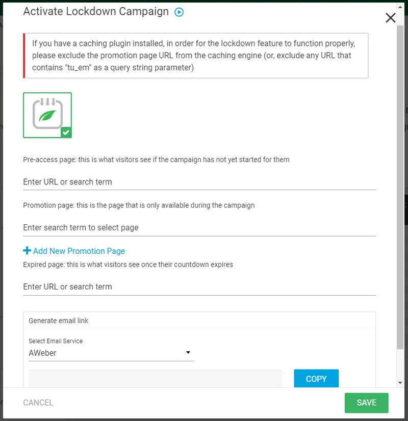 Activate Lockdown Campaign