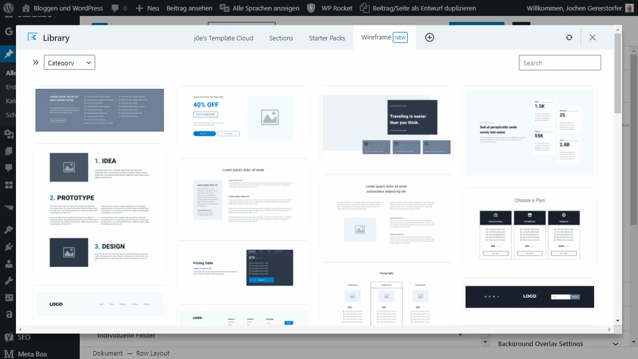 Kadence Blocks Wireframe Templates