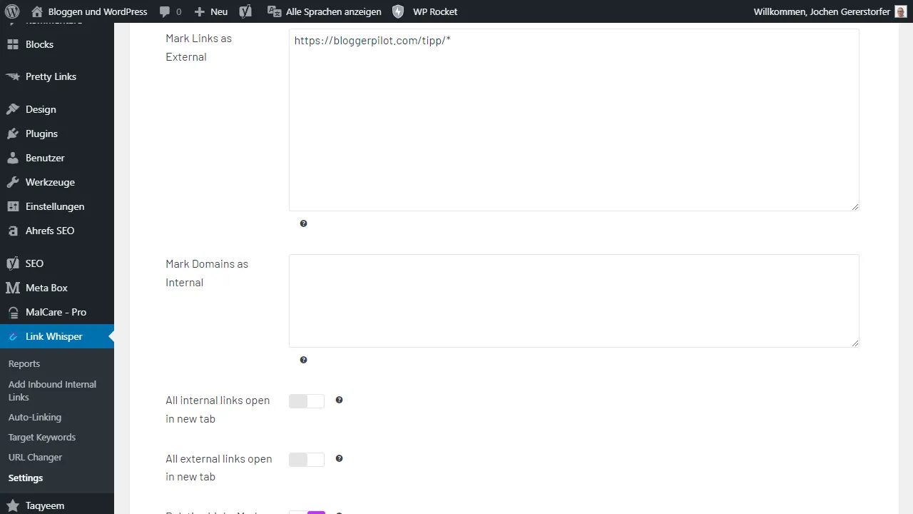 A part of the advanced settings.