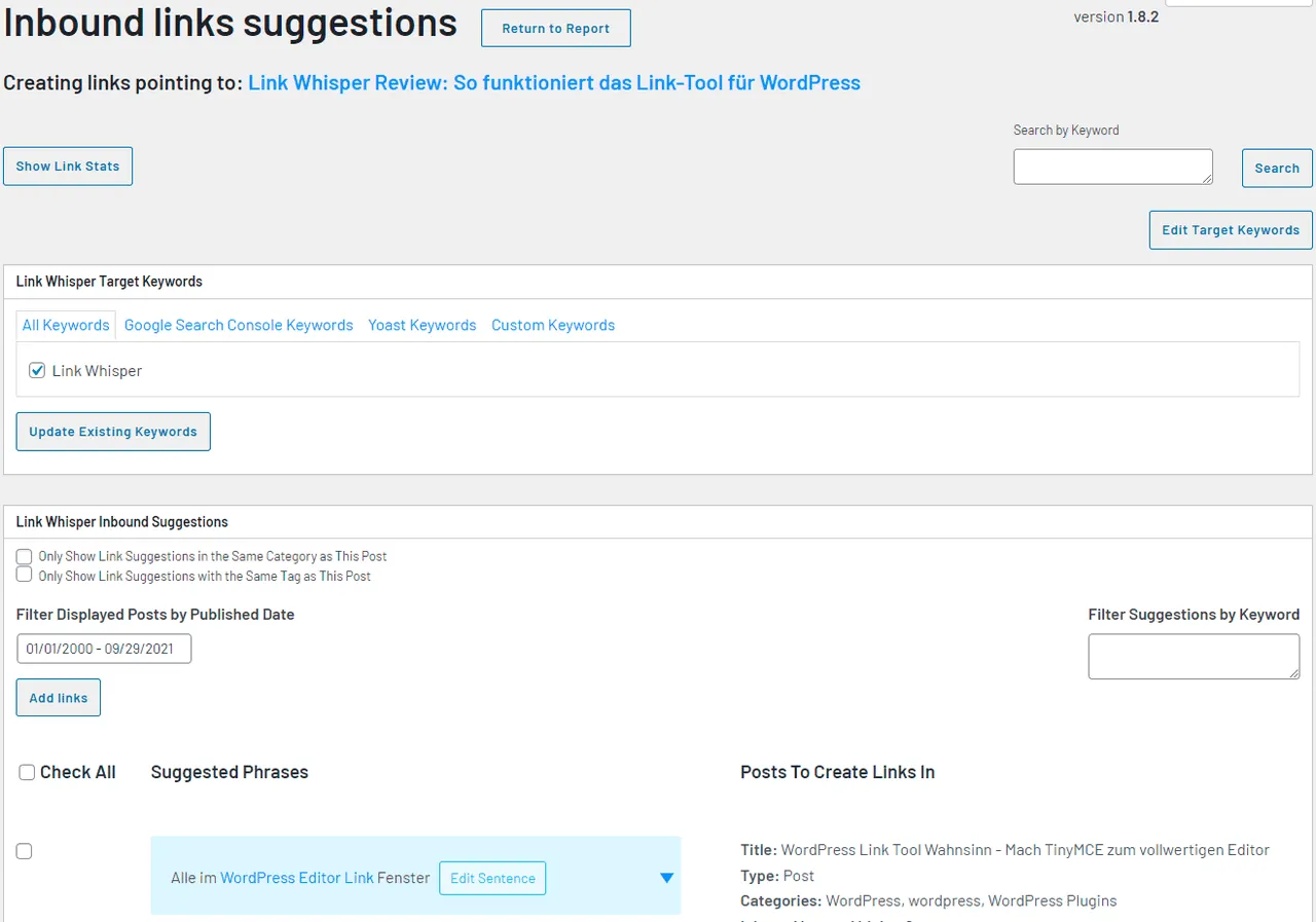 Create new inbound links.