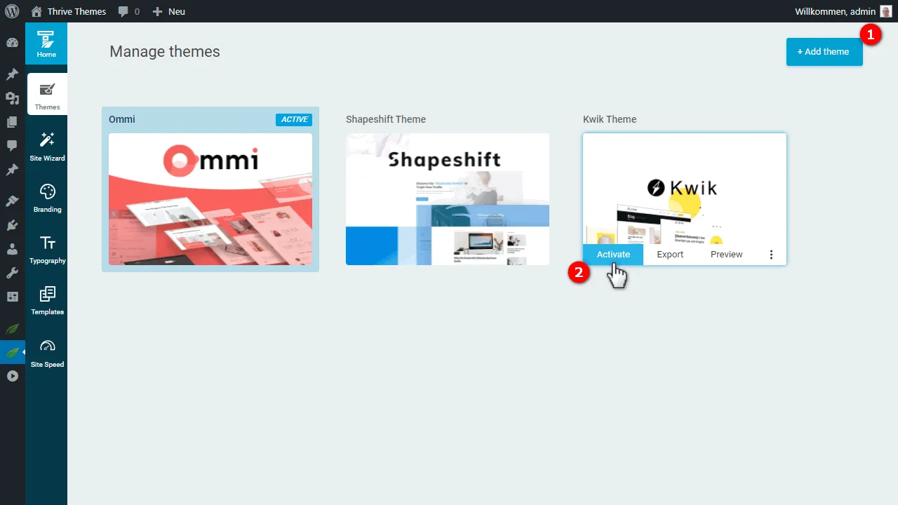 This is how you install the new WordPress theme.