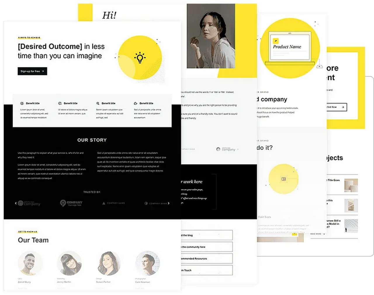 This is how your website could look like with the Kwik theme.