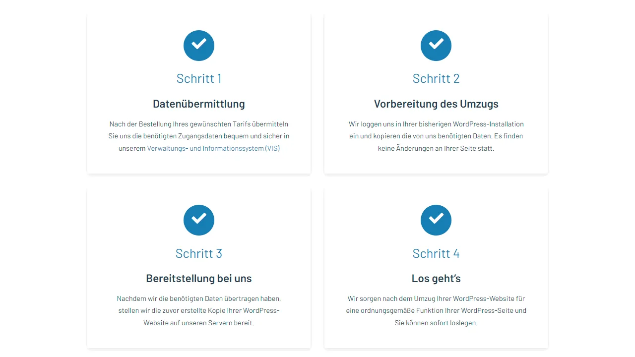 Der Umzug zu WP-Projects.