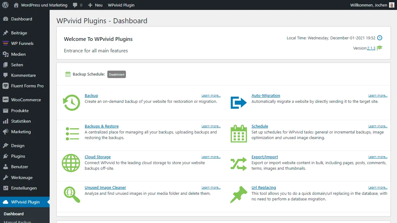 WPvivid Backup and Migration