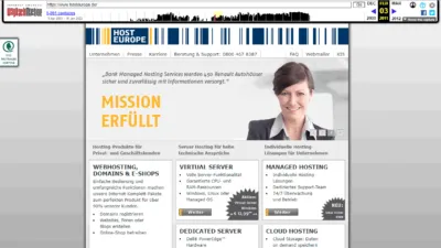 Host Europe im Februar 2011 - via web.archive.org