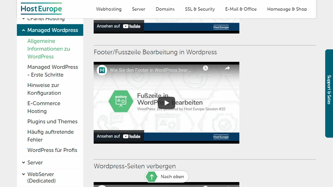 Managed WordPress Hosting Anleitungen