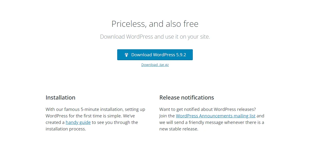 WordPress Download is priceless