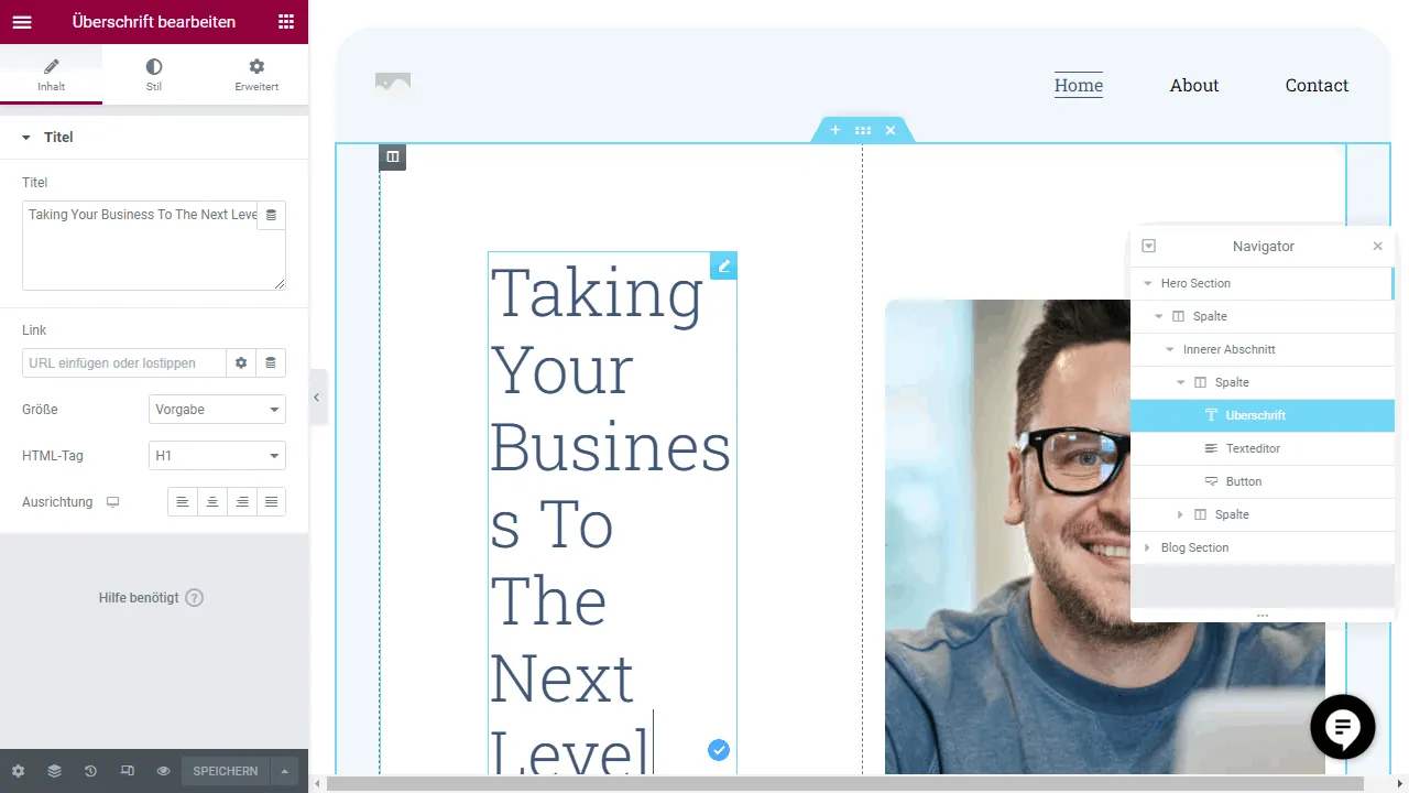 The Elementor Editor