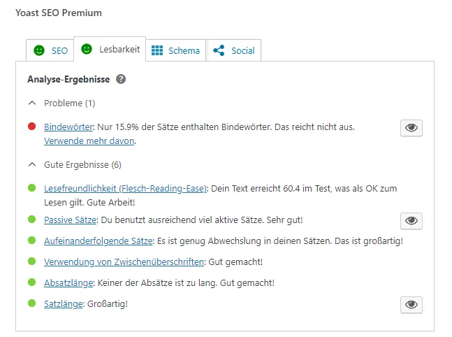WordPress SEO Tips: Optimization of readability