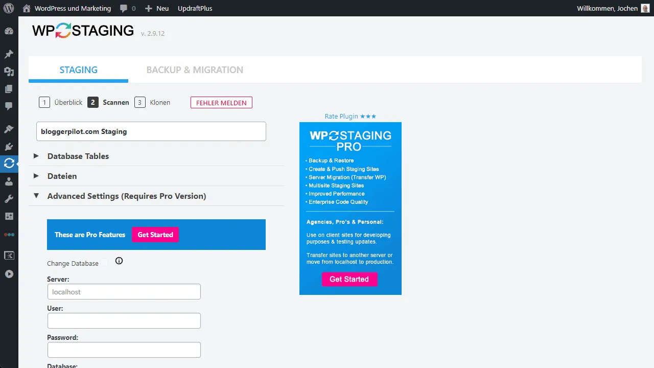 WP Staging - WordPress staging, backup and migration.