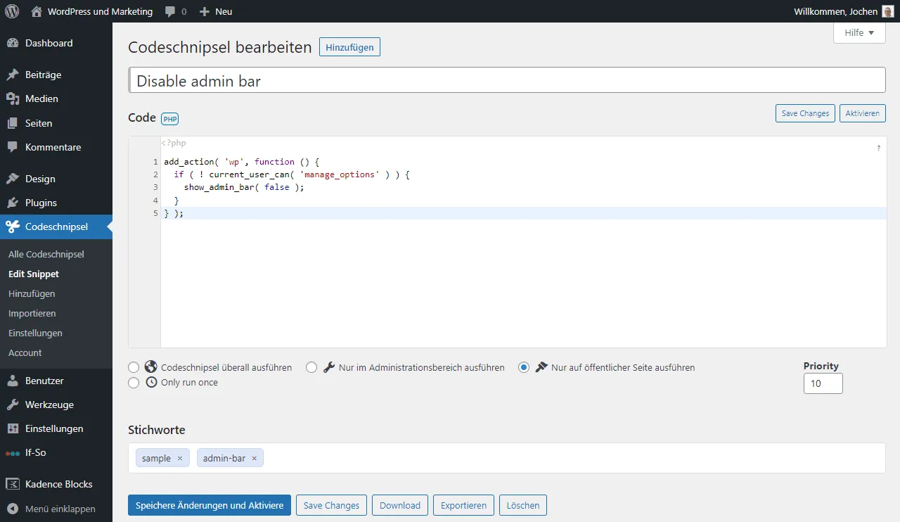 PHP code with formatting.