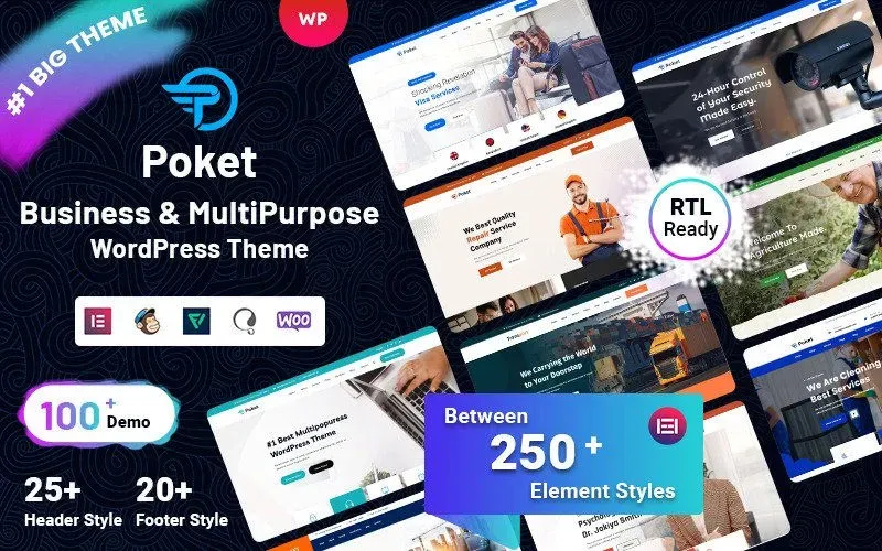 Poket - Responsive WordPress theme for business and multipurpose