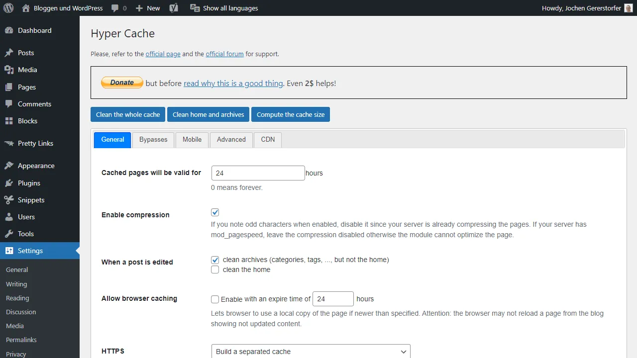 Hyper Cache Dashboard