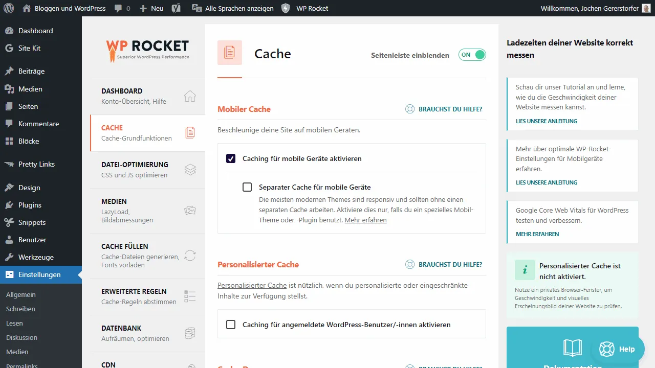 WP Rocket Cache