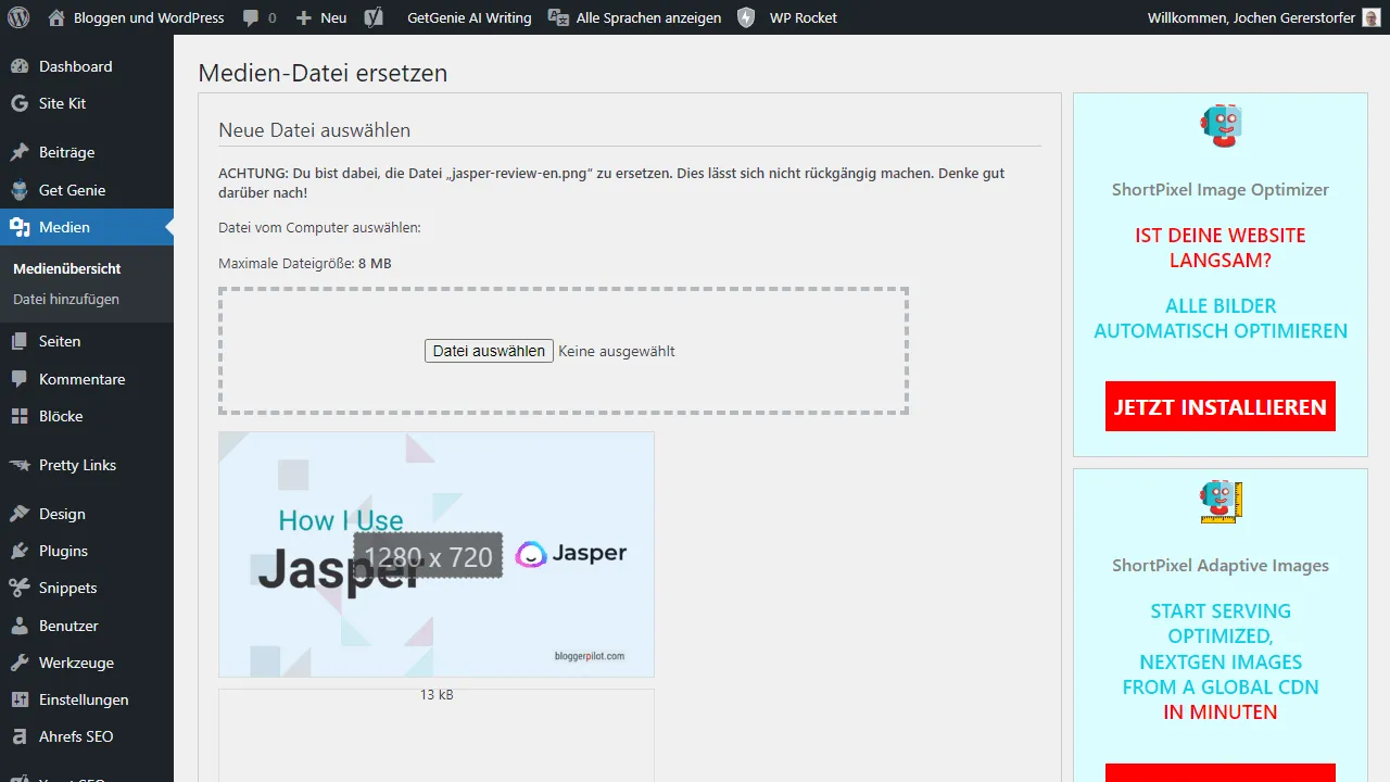 Enable Media Replace von ShortPixel