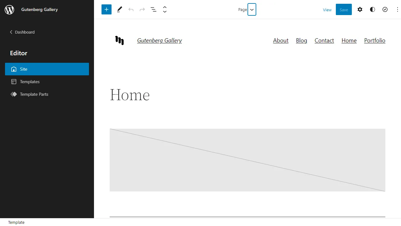 The WordPress Full Site Editor.