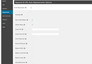 Keyword und URL Ersetzung für WordPress