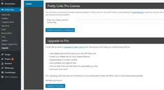 Upgrade auf Pretty Links Pro