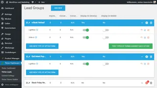 Lead Groups in the Thrive Dashboard