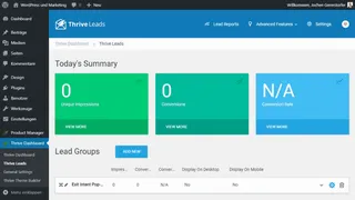 Thrive Leads Dashboard